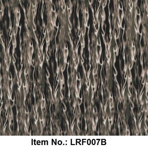 Gray Green Flames Fire Hydrographics Water Transfer Printing Dip Film 50 CM Wide