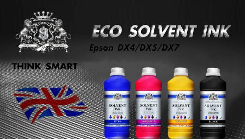 New eco solvent ink for roland, mimaki, mutoh (cmyk) 4 liters dx for sale