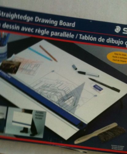 Staedtler drawing board with parallel straight edge, white, 18 x 24 in brand new for sale