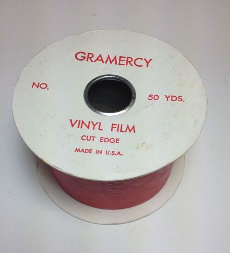 Vintage Gramercy Vinyl Film Ribbon Red Originally 50 yards