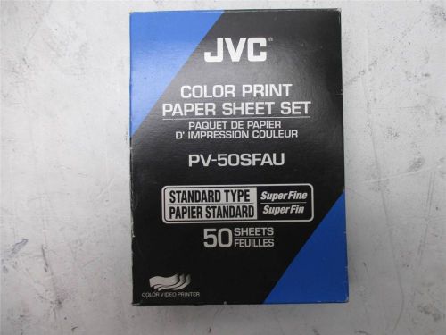 Pack of 50 New JVC Color Print Paper Sheet Set PV-50SFAU Standard Type