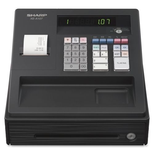 Sharp entry level electronic cash register - 80 plus - 4 clerks - drum printing for sale