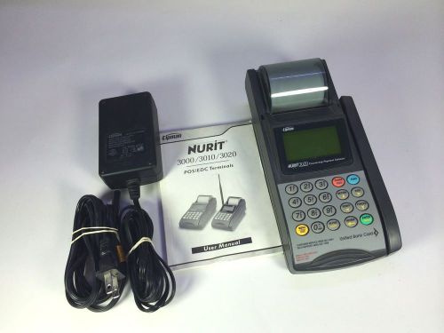 Lipman Nurit 3020 Portable Credit Card Machine with Power Cord