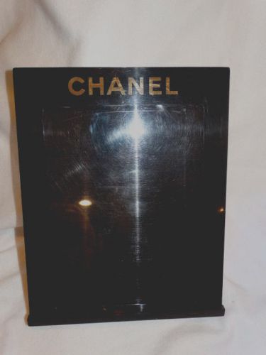 CHANEL  Black Plastic Poster Frame Store Display with Plexiglass, 13&#034; x 10&#034;