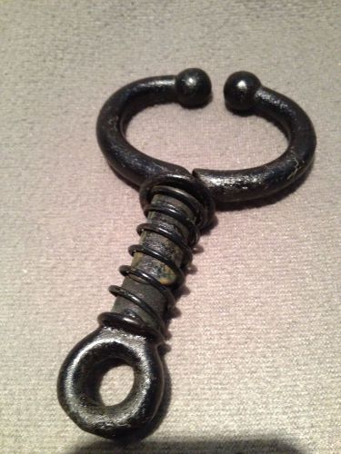 Cattle Nose Lead Spring Loaded Old Veterinary Tool CI