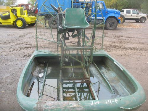 Airboat aircat 12ft fiberglass construction single seater 4cyl engine BANK REPO!