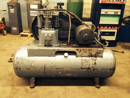 5 hp Curtis Industrial duty air compressor  80 gallon tank 3 phase