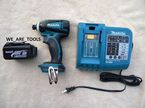 New makita 18v lxdt04 1/4&#034; impact driver, bl1830 3.0 ah battery, charger 18 volt for sale