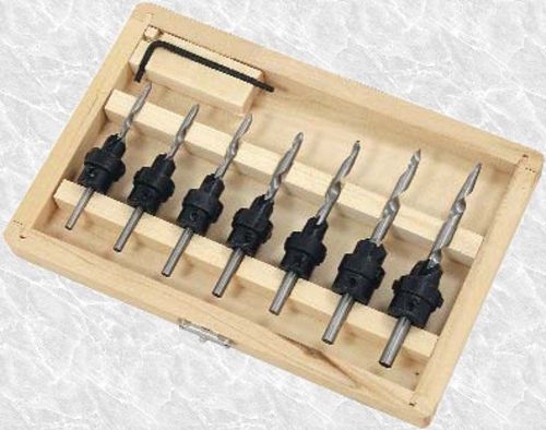 BRAND NEW 22 PIECE COUNTERSINK DRILL BITS SET IN CASE