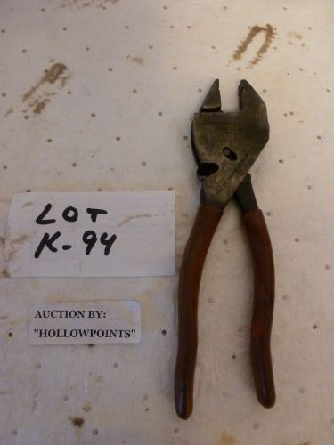 Vintage 8 1/2&#034;  plierwrench 1059  adjustable  plier wrench  4 farm auto home use for sale