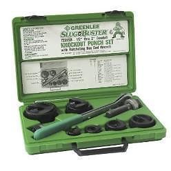 Slug buster manual knockout punch set-1/2&#034; to 2&#034; cond for sale