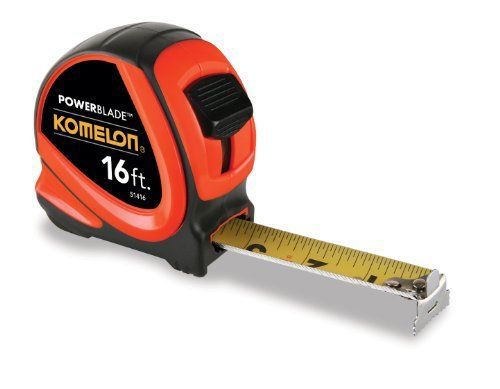 Komelon 51416 16-Foot x 1.06-Inch ABS PowerBlade Tape Measure