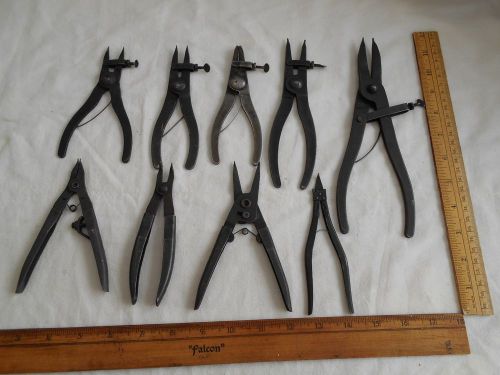 Pliers, Waldes Truarc assorted snap ring pliers, vintage