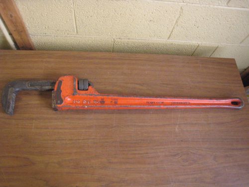 REED MFG RW36 36&#034; HEAVY DUTY STRAIGHT PIPE WRENCH 02180 USED FREE SHIPPING