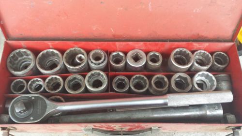 Proto 30 piece 3/4 inch socket set with case