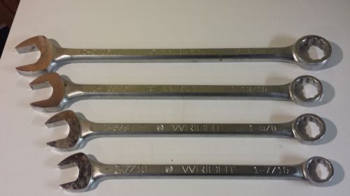 wright wrench lot  1170, 1158, 1152, 1146 JUMBO SIZE 2-3/16 - 1-7/16  LOT OF 4!!