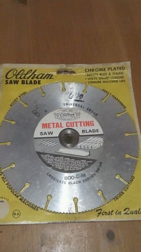 Oldham 800-C-M Metal Cutting Chrome Plated 8&#034; Saw Blade NEW!