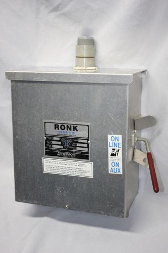 Ronk Meter-Rite 100 Amp Manual Transfer Switch ~ Single Phase