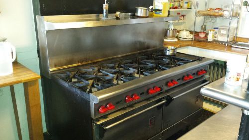 Wolf 12-burner Stove with double oven