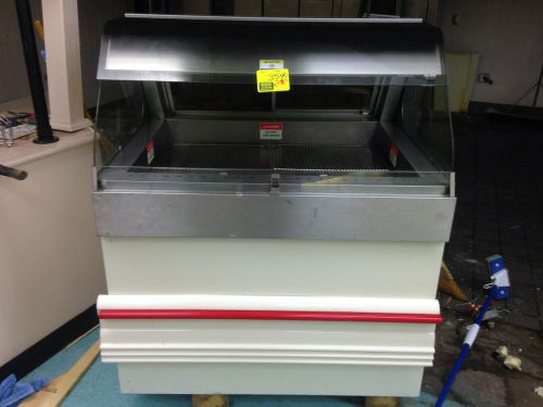 Giles GHM4 4&#039; Rear-load Self-serve Deli Warmer Hot Case