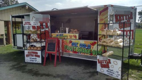 2014 freedom shake up/kettle corn concession bbq trailer!turnkey!vending!popcorn for sale