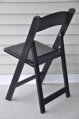 96 Black Resin Folding Chairs Country Club Restaurant Dining Catering Tent Chair