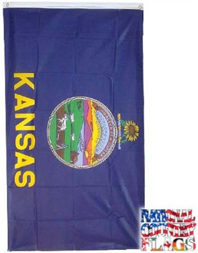 Large New 2x3 Kansas State Flag US USA American Flags