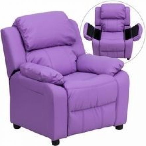 Flash Furniture BT-7985-KID-LAV-GG Deluxe Heavily Padded Contemporary Lavender V