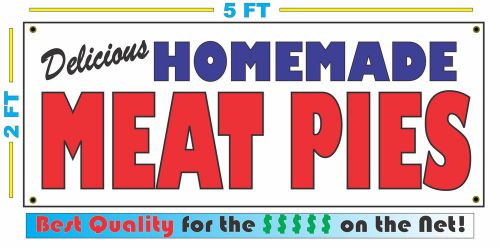 HOMEMADE MEAT PIES BANNER Sign NEW Larger Size Best Quality for the $$$ BAKERY