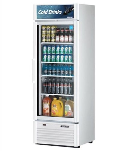 New turbo air 18 cu ft super deluxe 1 glass swing door merchandiser refrigerator for sale