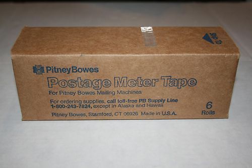 6 Rolls of Pitney-Bowes 611-0 Postage Meter Tape TR-250