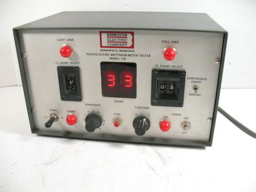 BURMEISTER ELECTRIC PHOTOELECTRIC WHATTHOUR METER TESTER