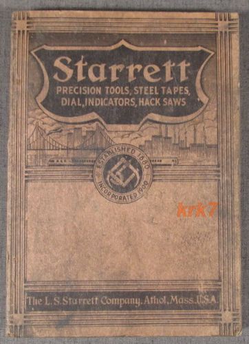 Starrett Precision Tools - Catalog 26 - 1938