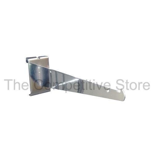 10&#034; chrome gridwall knife shelf brackets w/ lip - 48 pcs - fits all grid panels for sale
