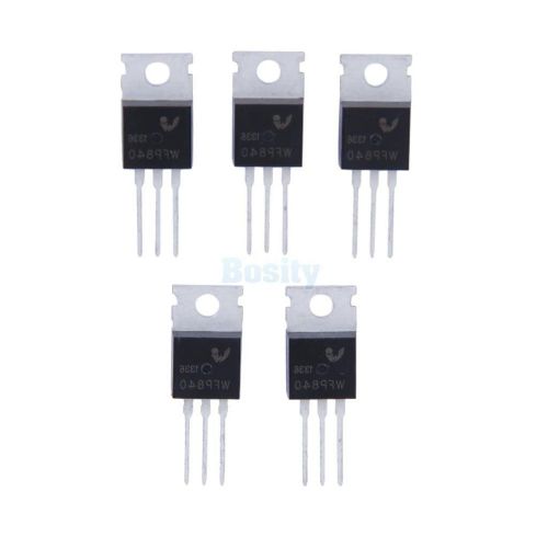 5pcs n-channel power mosfet irf840 8a 500v package to-220 for sale