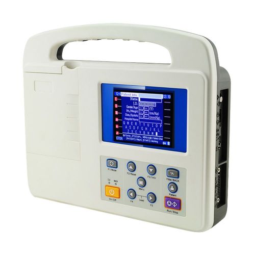 Single 1 Channel 3.5-Inch Color LCD Digital Electrocardiograph ECG EKG Machine m