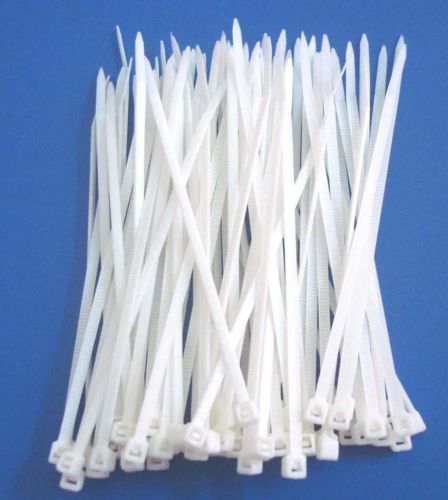 100 White Cable ZIP Ties 4 Inch
