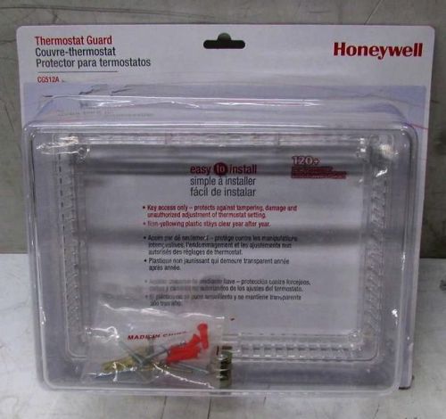 Lot of 8 Honeywell CG512A Locking Clear Thermostat Guard Cover