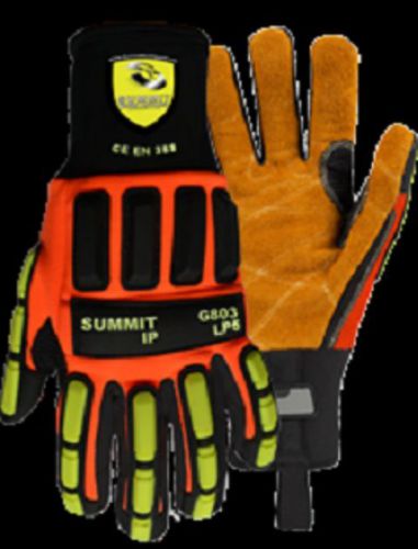 Summit ip (impact protection) extreme leather palm glove cut level 5 size large for sale