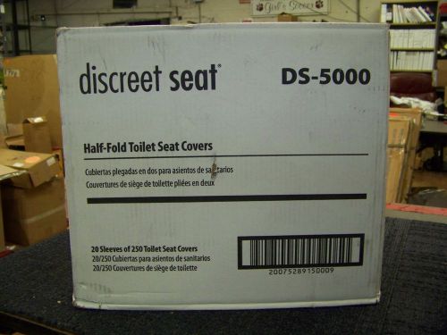 HOSPECO DISCREET SEAT HALF-FOLD TOILET SEAT COVERS 29 SLEEVES OF 250 COVERS