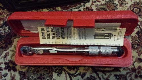 Proto 6062-5, 1/4&#034; Drive, 40 to 200 in/lb, Ratcheting Head, Torque Wrench ~ CASE