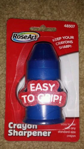 Rose Art Handheld Easy Grip Crayon Sharpener Teacher Supply School Blue