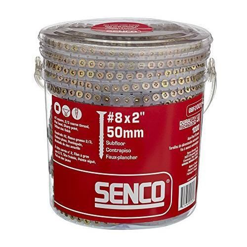 Senco 08F200Y Duraspin Number 8 by 2-Inch Subfloor Collated Screw (1,000 per New