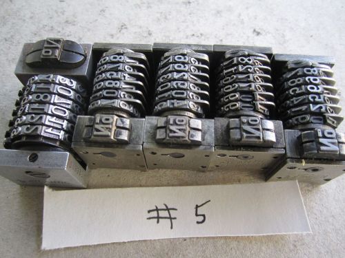 5 Letterpress Numbering Machines. atlantics, Identify in pictures.  #5