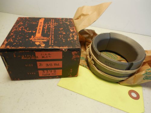 SUTTON TOOL COLLET PAD WS WARNER SWASEY 2-3/8 RD 3398 FEEDER. MB5