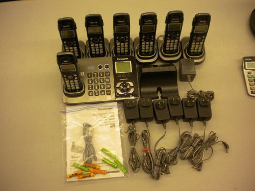 panasonic KX-TG9382 digital cordless answering system 2 line with 7 handsets