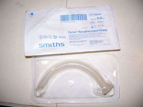 2 Smiths Medical Portex Nasopharyngeal Airway 9.0mm Exp 08-2015 Ref 340090
