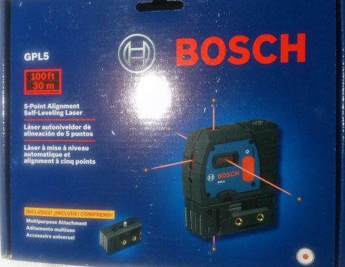 Bosch GPL5, 5 Point Self Level  Alignment Laser Tool