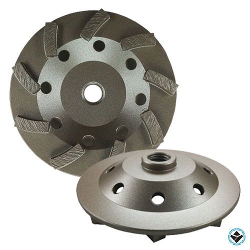 4.5&#034; Turbo Concrete Grinding Cup Wheel 9 Segs 5/8-11 Thread (Buy 5 Get 1 Free)