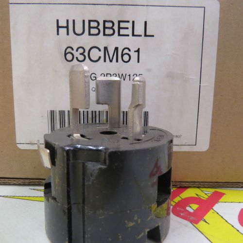 Hubbell 63CM61 Plug - 2P3W125, 50 amp, 125 volt